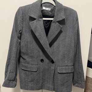 Anine Bing Charcoal Blazer